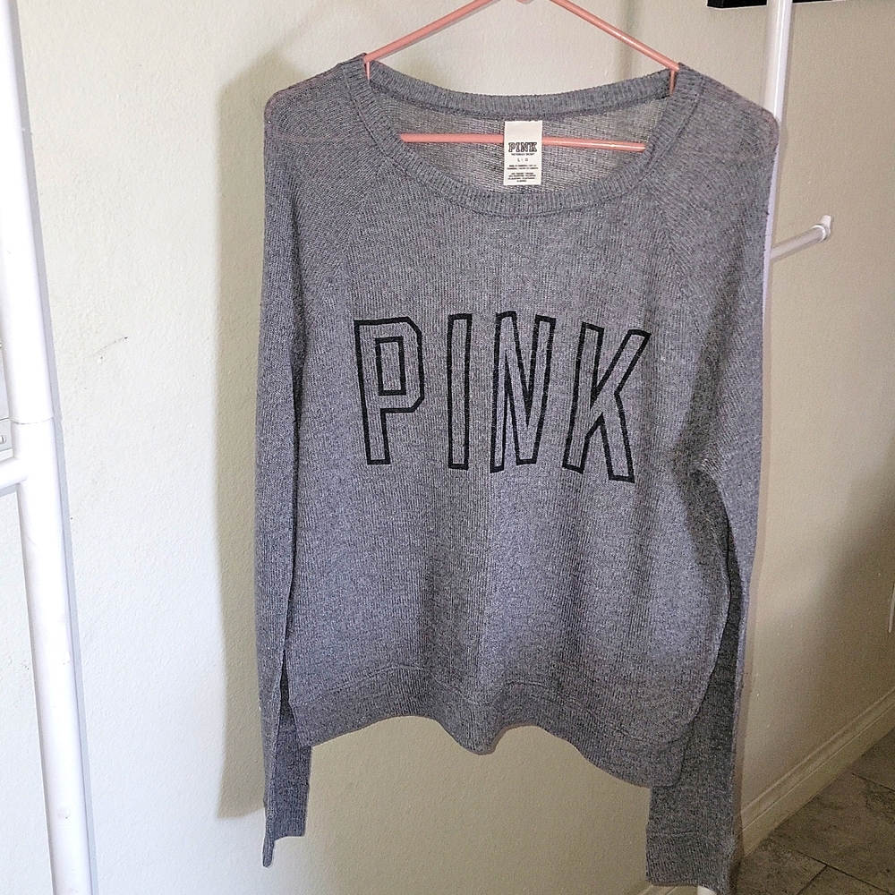 NWOT PINK Victoria's secrets long sleeve L